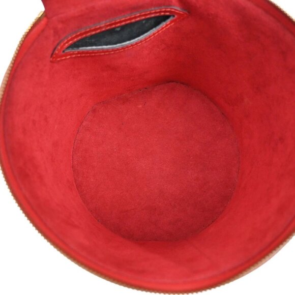 LOUIS VUITTON LV Logo Cannes Hand Vanity Bag Epi Leather Red M48037 80YH398 - Picture 11 of 16